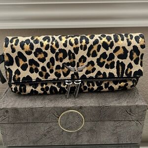 ZADIG & VOLTAIRE LEATHER CLUTCH/WRISTLET